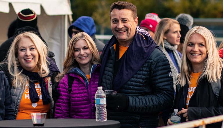 Michelle, Lisa, Ken and Iwona at the Light the Night event