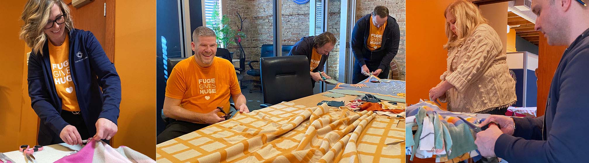 Fugers making blankets