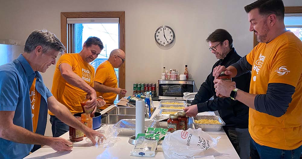 Fugers preparing meals