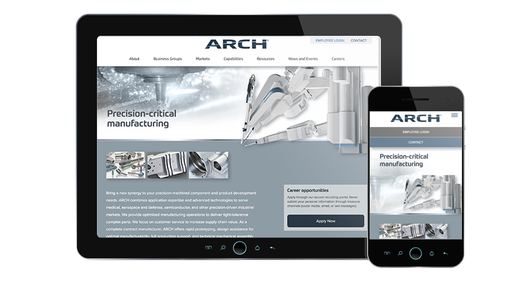 ARCH Site design on devices