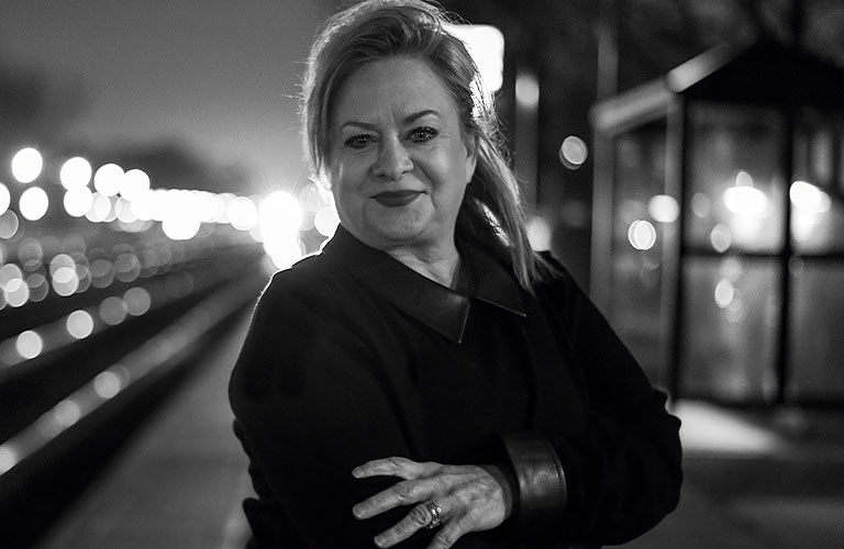 Mary Guccione in downtown La Grange IL